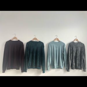 Unisex velvet / velour cotton sweater